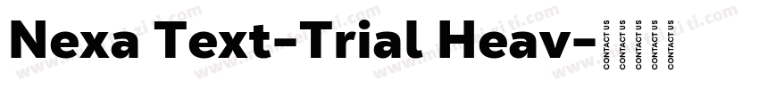 Nexa Text-Trial Heav字体转换
